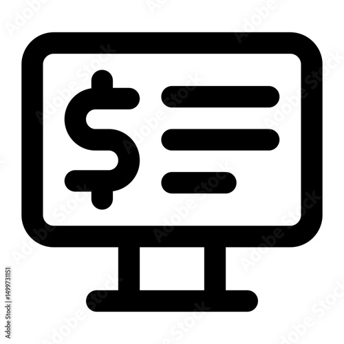 online banking icon for illustration