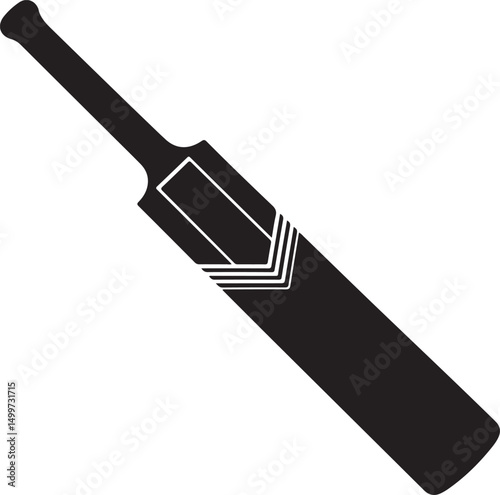 crossed cricket bat and ball icon set isolated on white background
