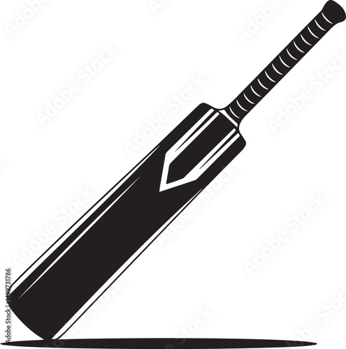 crossed cricket bat and ball icon set isolated on white background