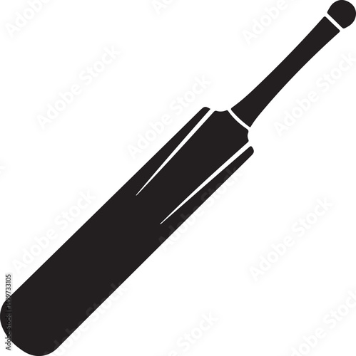 crossed cricket bat and ball icon set isolated on white background