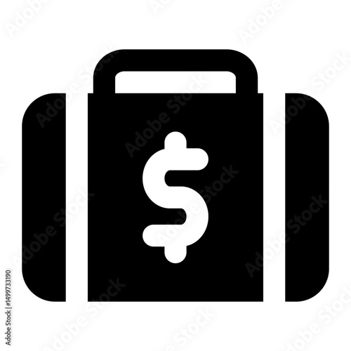 money bag icon for illustration