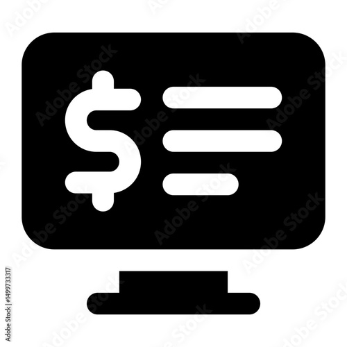 online banking icon for illustration