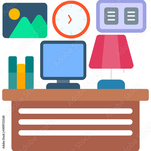 Compact Workstation Layout Icon