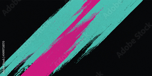 Car sticker wrap banner abstract sporty lines pink blue greenish grunge color combination brush storm thunder modern pattern racing motorsport.