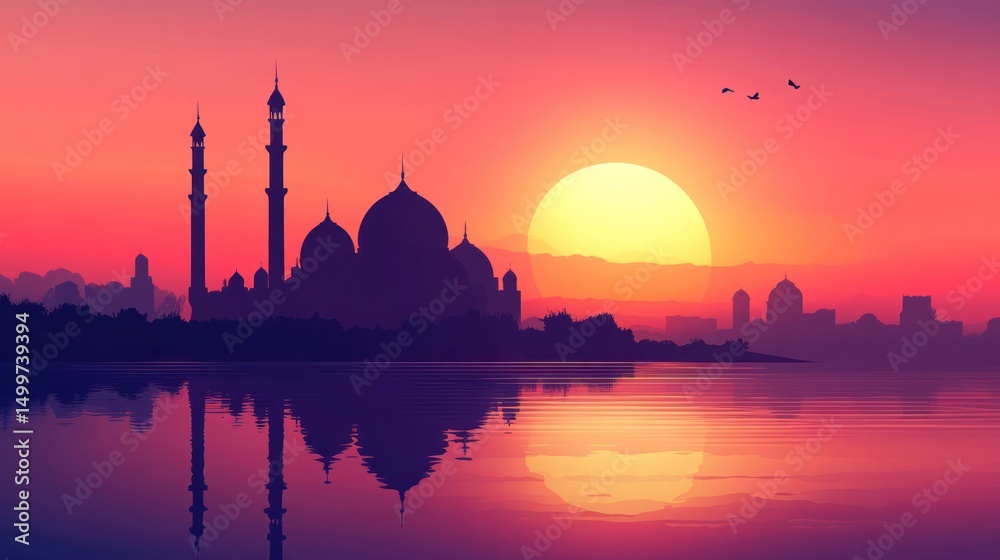 Fototapeta premium Sunset Mosque