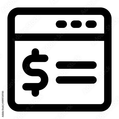 online payment icon for illustration