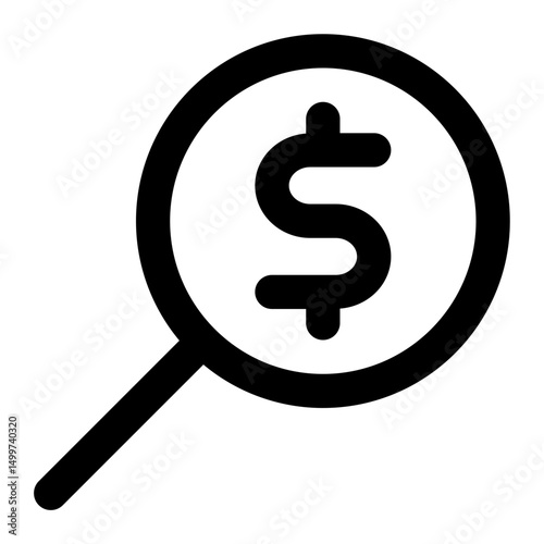 search money icon for illustration