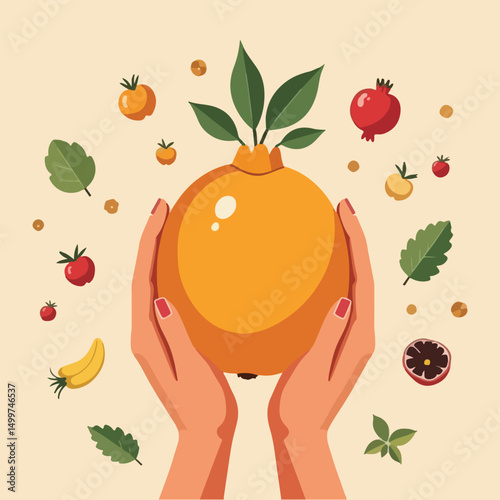 Vector design for National Food Bank Day featuring food package donations, hunger relief infographic, helping hands, and community support through food bank initiatives.