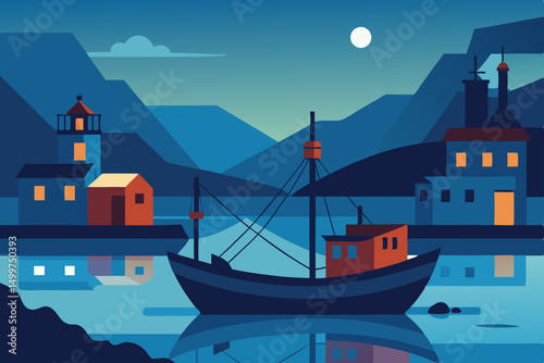 ship in the sea