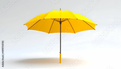 Wallpaper Mural Vibrant Yellow Umbrella on a Clean Background Offering Protection and Style Torontodigital.ca