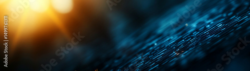 Abstract close-up of digital data with light, symbolizing technology and innovation.