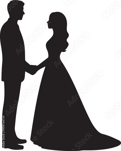 Bride and Groom SVG | Wedding Couple Silhouette | Just Married Cut File for Cricut

Mr and Mrs SVG | Wedding Day Design | Bride & Groom Clipart for DIY Signs & Shirts

Wedding Couple SVG | Romantic Br