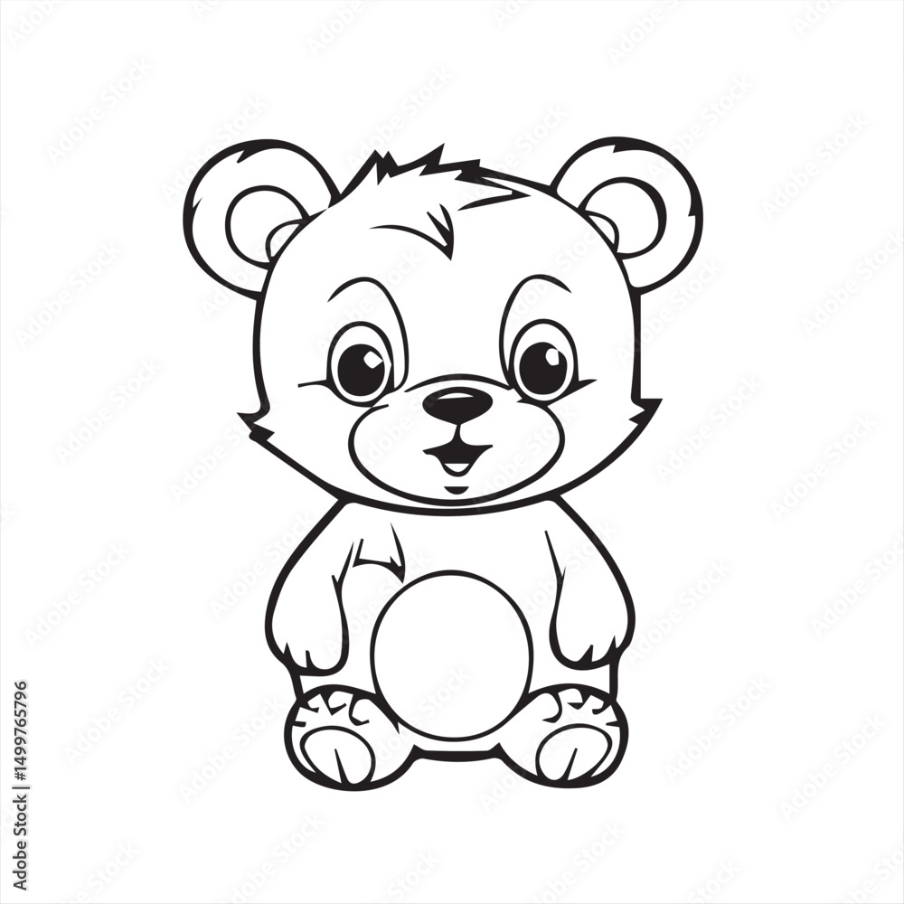 Naklejka premium cartoon bear
