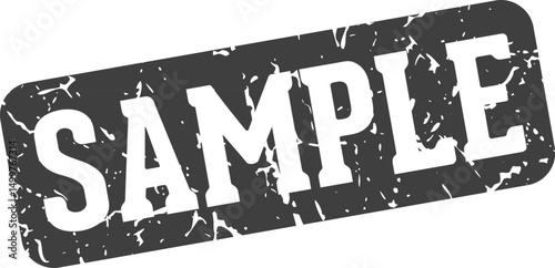 sample rectangular sign. sample stamp