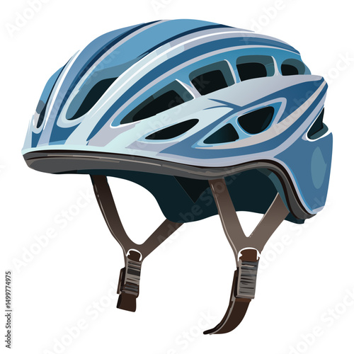 blue gray cycling helmet for safe rides