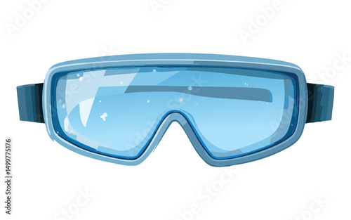 blue swim goggles for refreshing aquatic exercise