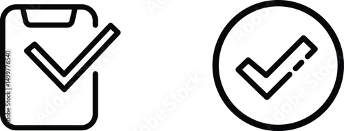 Check Mark Tick and Verification Symbol Icon

