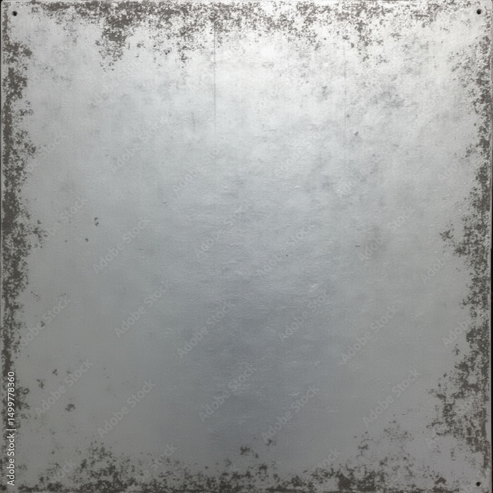 Obraz premium Weathered platinum surface with scratches under dramatic light