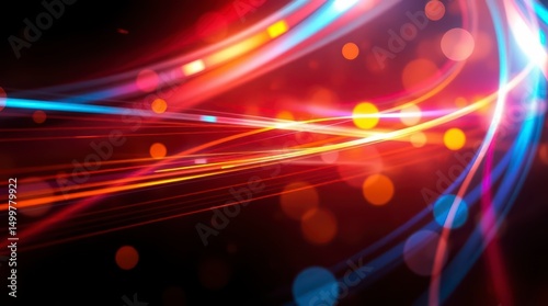 Dynamic Abstract Light Streaks