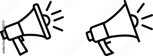 Megaphone Loudspeaker Announcement and Marketing Icon