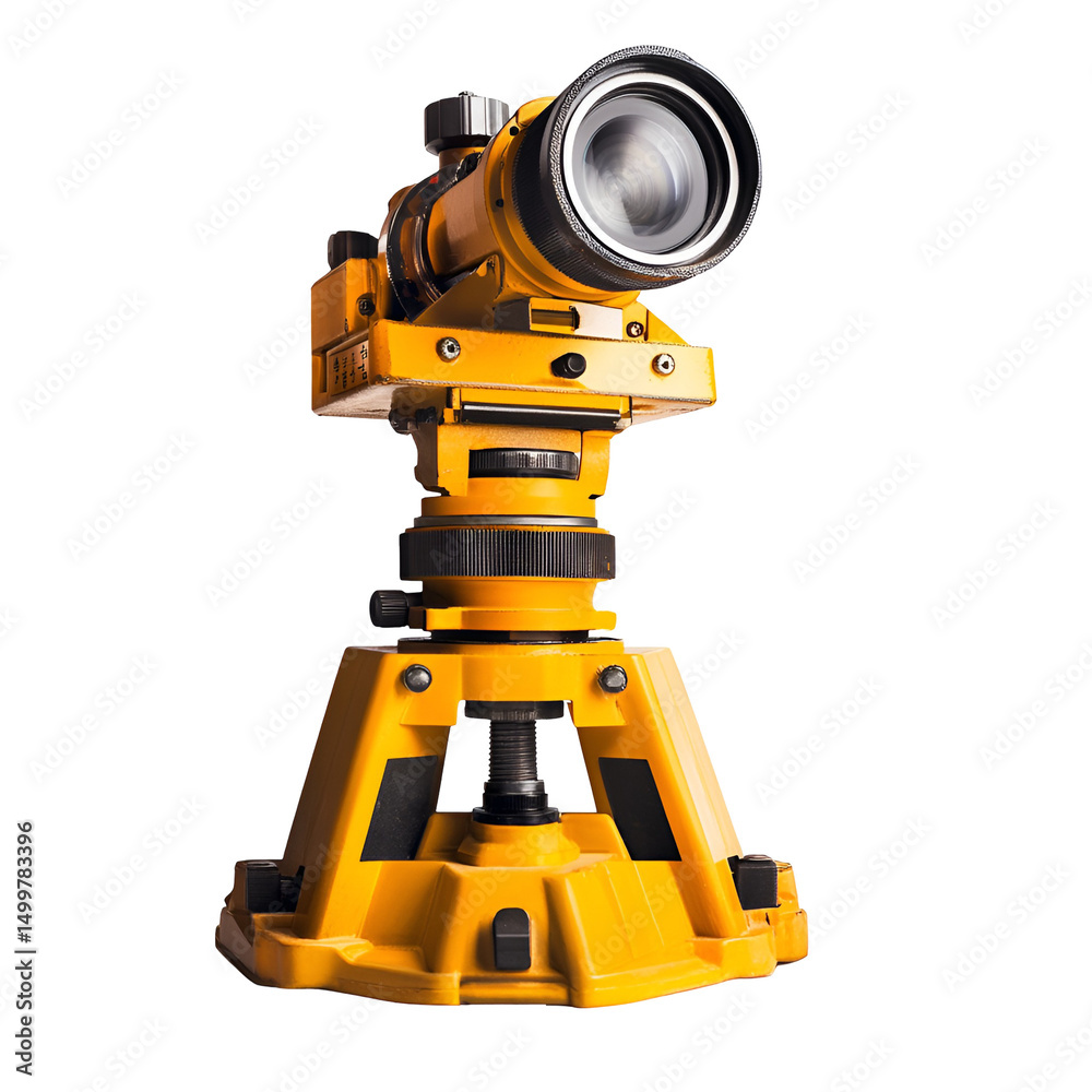 Yellow Theodolite Surveying Equipment Precision Measurement Tool Yellow Theodolite Surveying Equipment Precision Measurement Tool