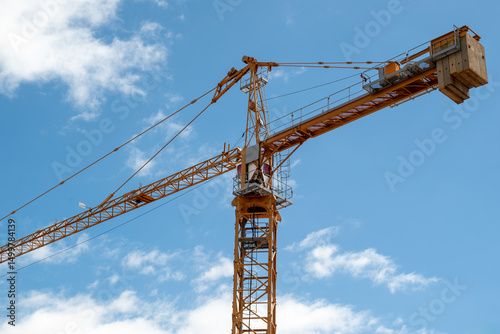 Crane on a construction site.