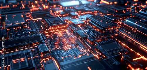 Neon Circuitry A Futuristic Vision of Digital Innovation Illuminating the Path of Technological Evolution Through Radiant Design Intelligent Systems and Electric Aesthetics

