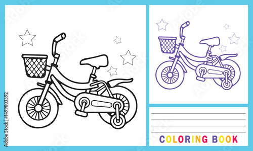 Vector illustration for coloring book or design print. Perfect for learning and honing children's skills easily.