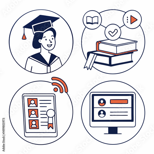 Online education graduation success learning platform