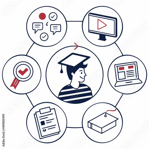 Online education graduation success student learning