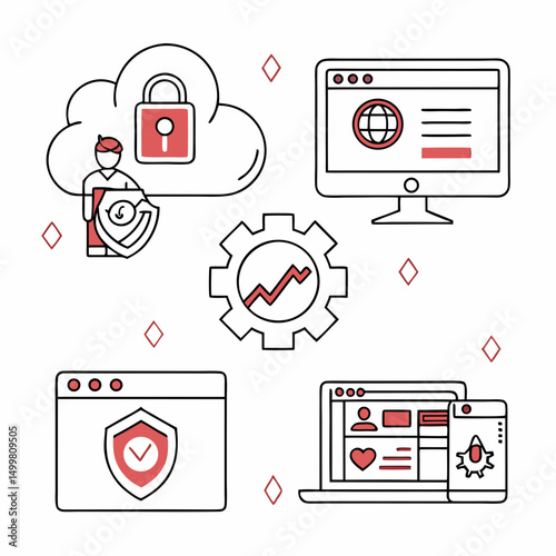 Secure online data protection system cloud computing