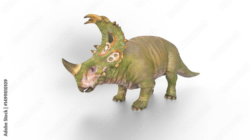 dinosaur on white background 