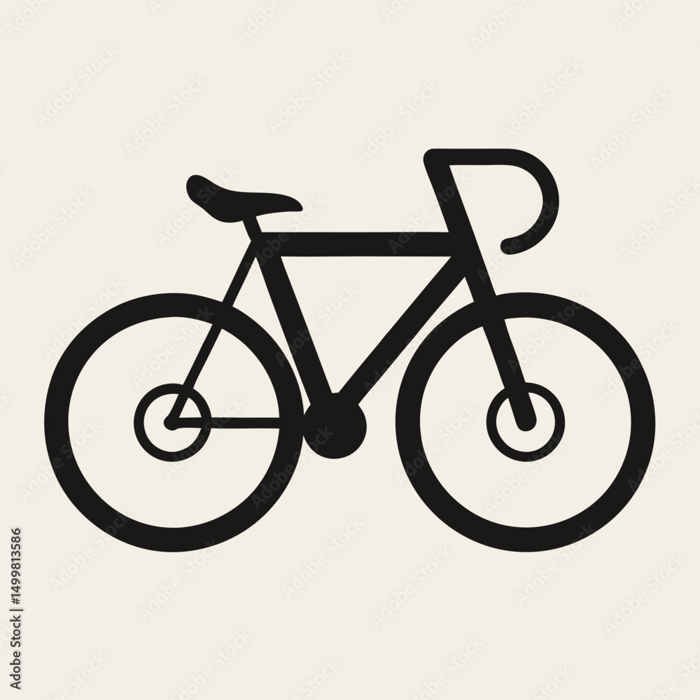 Fototapeta premium bicycle icon on white background