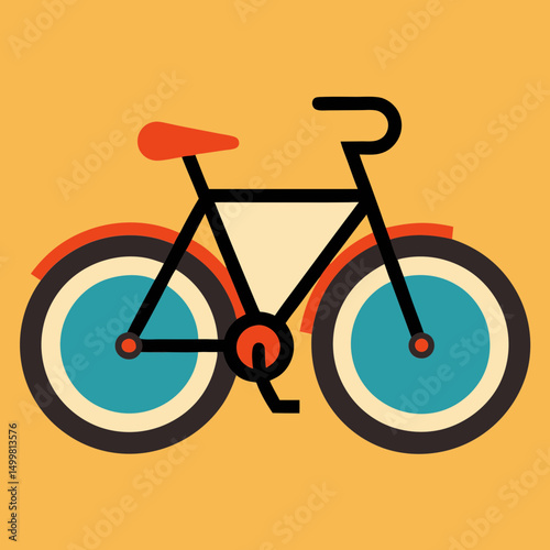 vector illustration of a bicycle