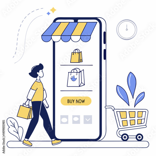 Online shopping app mobile commerce easy purchase