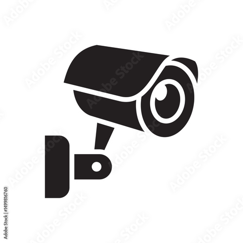 CCTV, Closed-Circuit Television Vector Icons In Trendy Design EPS 10