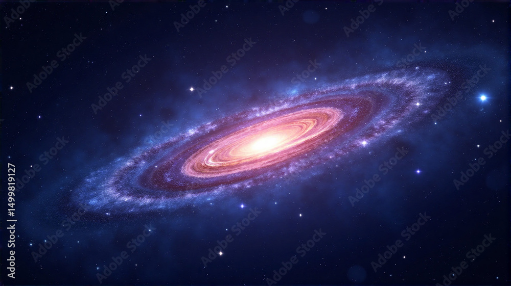 Naklejka premium space galaxy in space