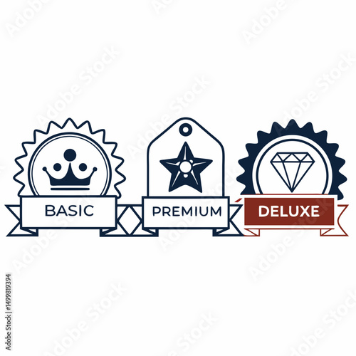 Basic premium deluxe plan options comparison chart