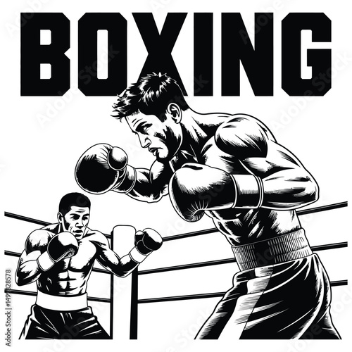 boxer girl with boxing gloves