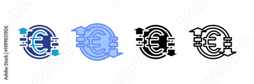 Conversion Icon Set Multiple Style Collection