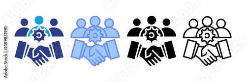 Customer Relationship Management Icon Set Multiple Style Collection