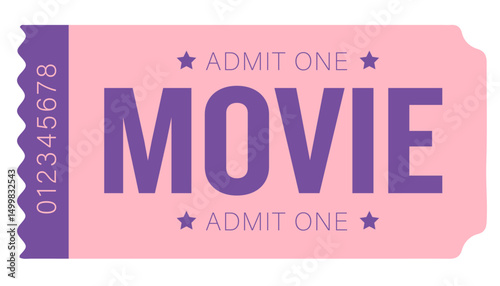 Admit one ticket, ticket	