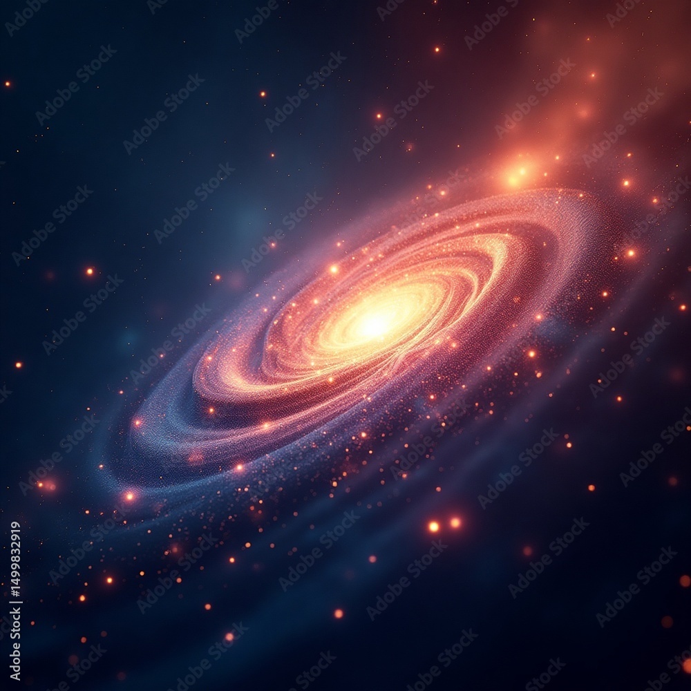 Obraz premium space galaxy background