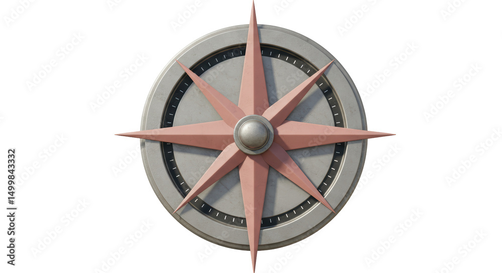 Fototapeta premium Isolated Decorative Compass Rose