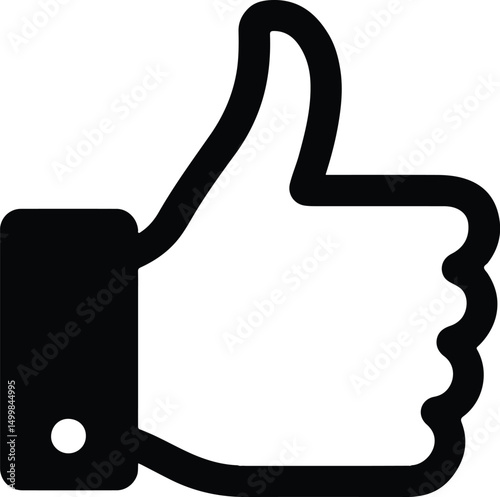 Thumbs-Up Icon – Universal Symbol of Approval & Agreement