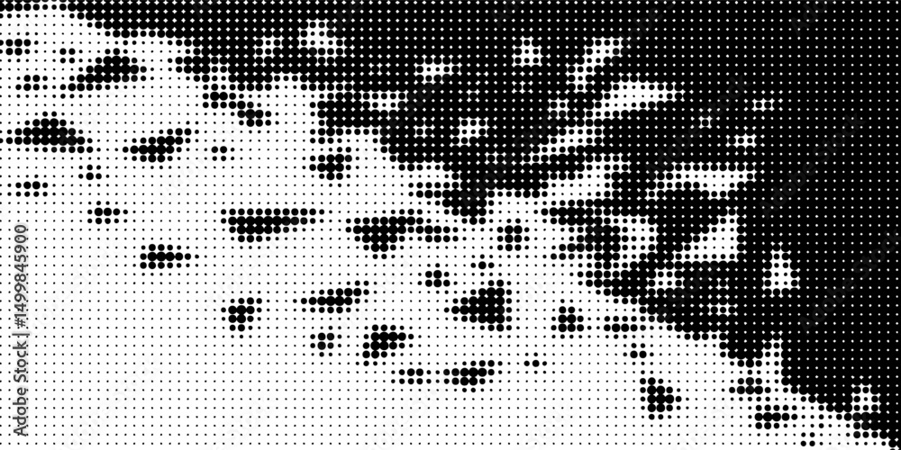 Fototapeta premium Vector halftone pattern effect texture