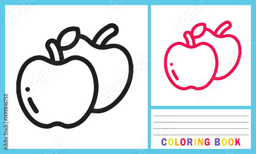 Coloring book for kids. Hand drawn vector illustrations are great for sharpening creativity and imagination.