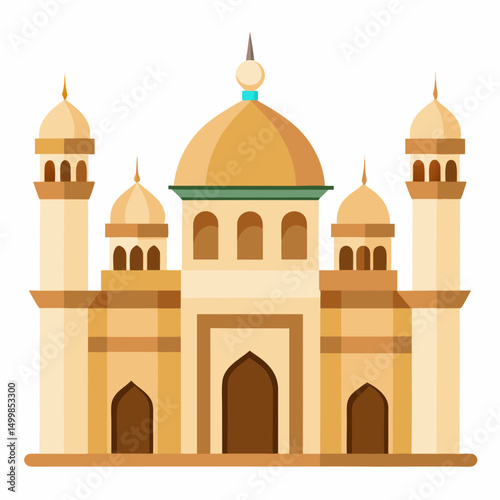 taj mahal vector illustration