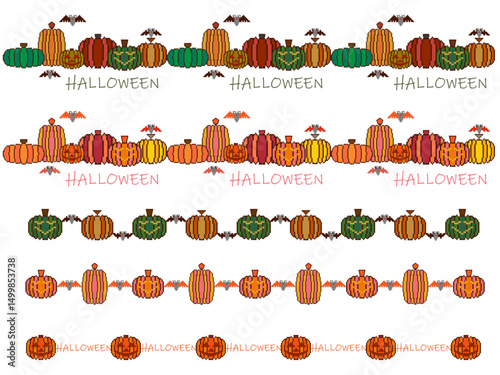 ハロウィーン■ハロウィンパンプキンのラインセット