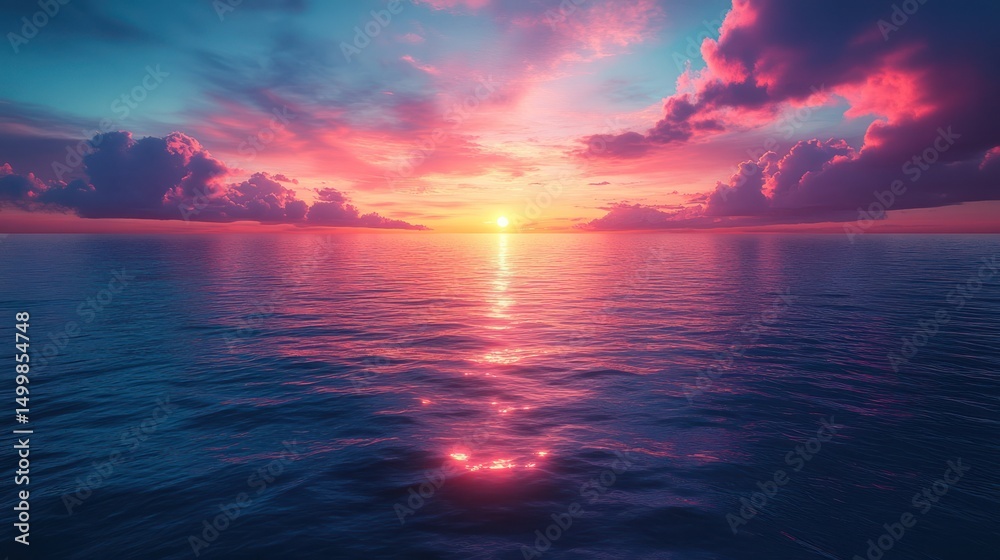 Obraz premium sunset over the sea